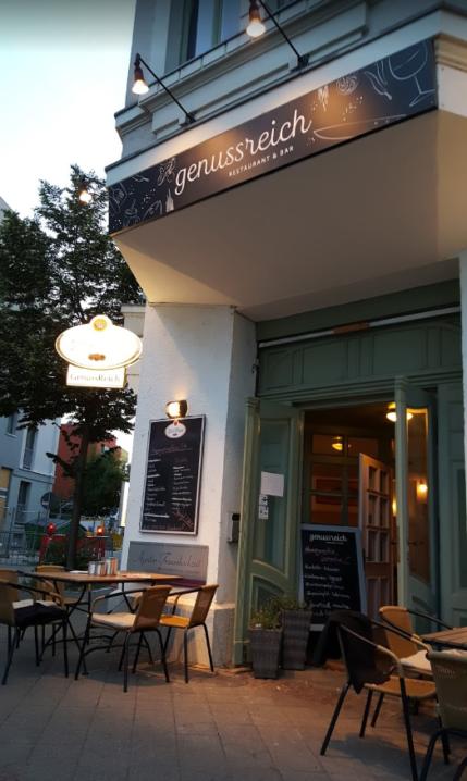 Genussreich Restaurant Leipzig Lindenau Eingang